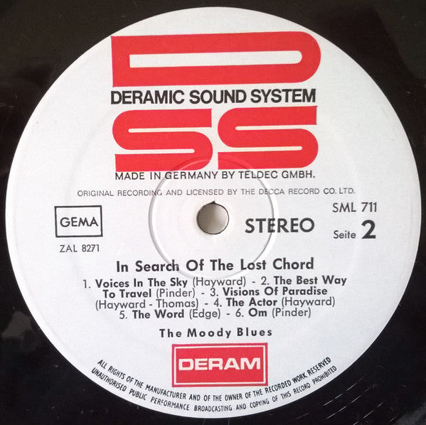 The Moody Blues : In Search Of The Lost Chord (LP, Album)