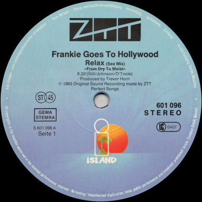 Frankie Goes To Hollywood : Relax (12", Maxi)