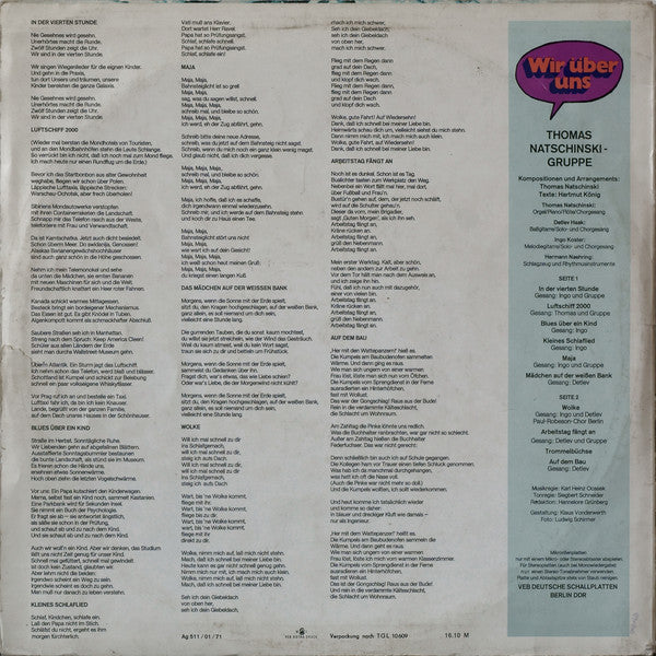 Thomas Natschinski-Gruppe* : Wir Über Uns (LP, Album)