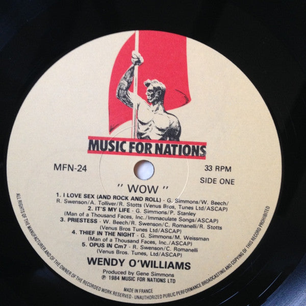 Wendy O. Williams : WOW (LP, Album)