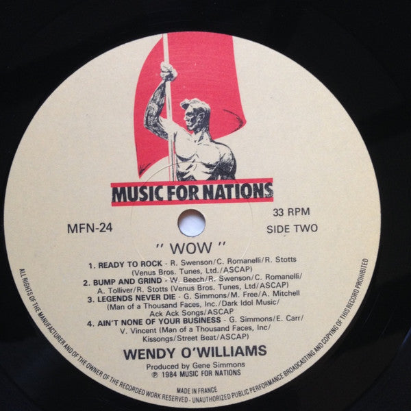 Wendy O. Williams : WOW (LP, Album)
