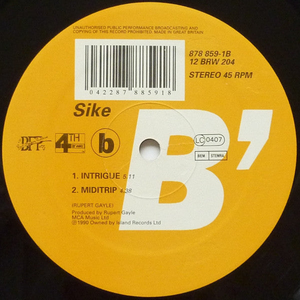 Sike : Hit 'em Wit Dat (12")