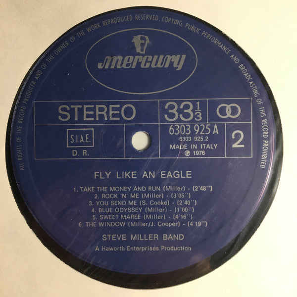 Steve Miller Band : Fly Like An Eagle (LP, Album)