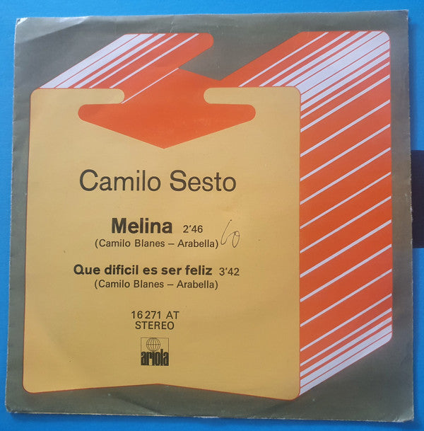 Camilo Sesto : Melina (7")