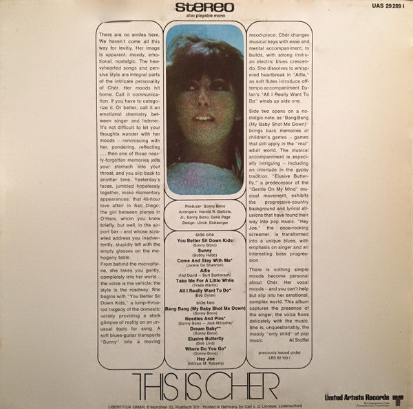 Cher : This Is Cher (LP, Comp, RE)