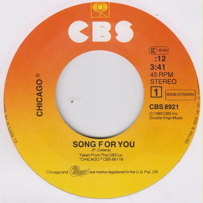 Chicago (2) : Song For You (7", Single)