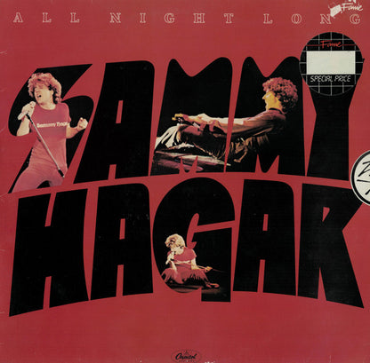 Sammy Hagar : All Night Long (LP, Album, RE)