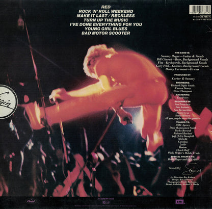 Sammy Hagar : All Night Long (LP, Album, RE)