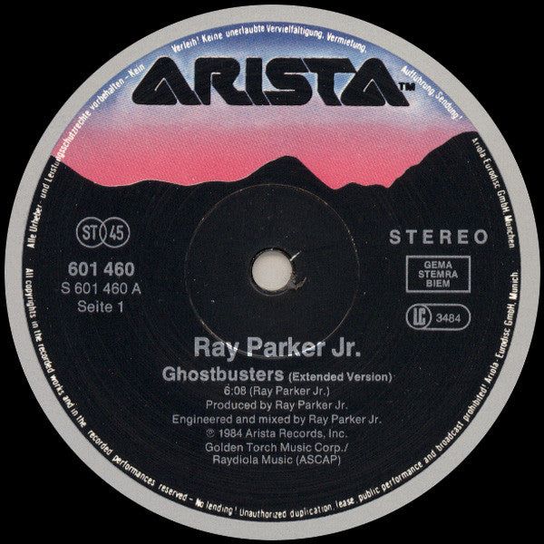 Ray Parker Jr. : Ghostbusters (Extended Version) (12", Maxi)