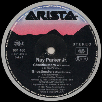 Ray Parker Jr. : Ghostbusters (Extended Version) (12", Maxi)
