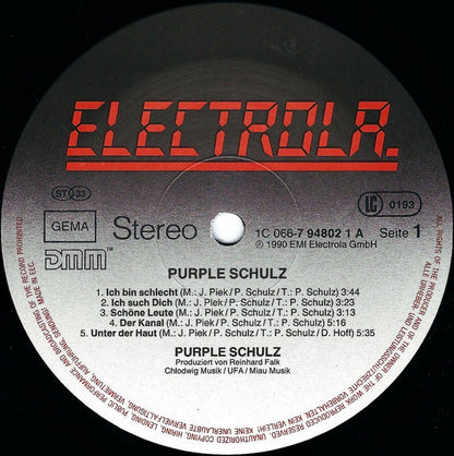 Purple Schulz : Purple Schulz (LP, Album)