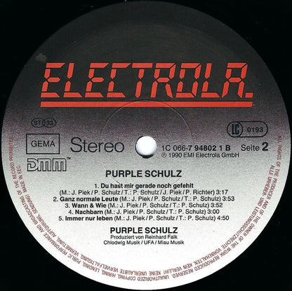 Purple Schulz : Purple Schulz (LP, Album)