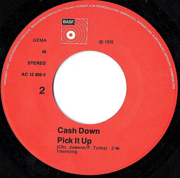 Cash Down : Eve The Apple You Gave To Me / Pick It Up (7")