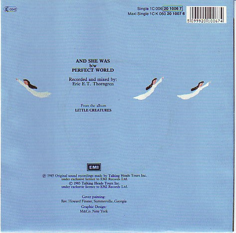 Talking Heads : And She Was (7", Single)