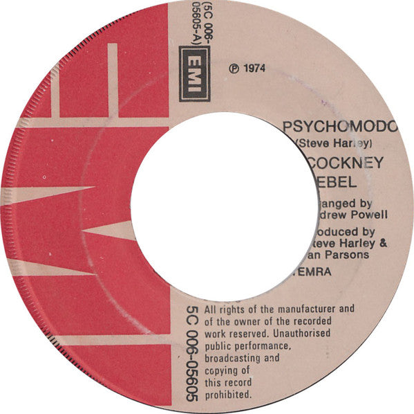 Cockney Rebel : Psychomodo (7", Single)