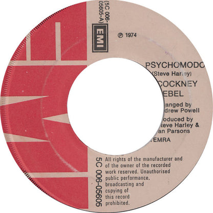 Cockney Rebel : Psychomodo (7", Single)