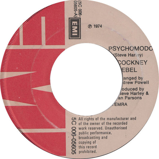 Cockney Rebel : Psychomodo (7", Single)