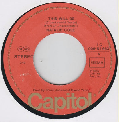 Natalie Cole : This Will Be (7", Single)
