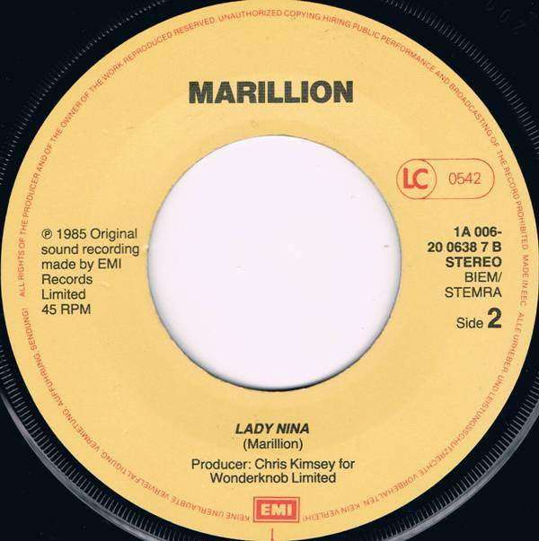 Marillion : Kayleigh (7", Single)