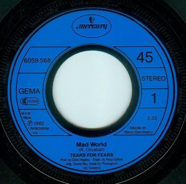 Tears For Fears : Mad World (7", Single)