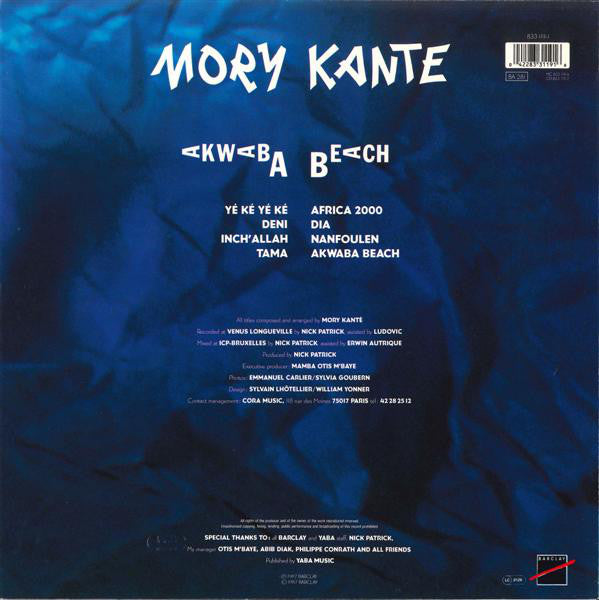 Mory Kante* : Akwaba Beach (LP, Album)