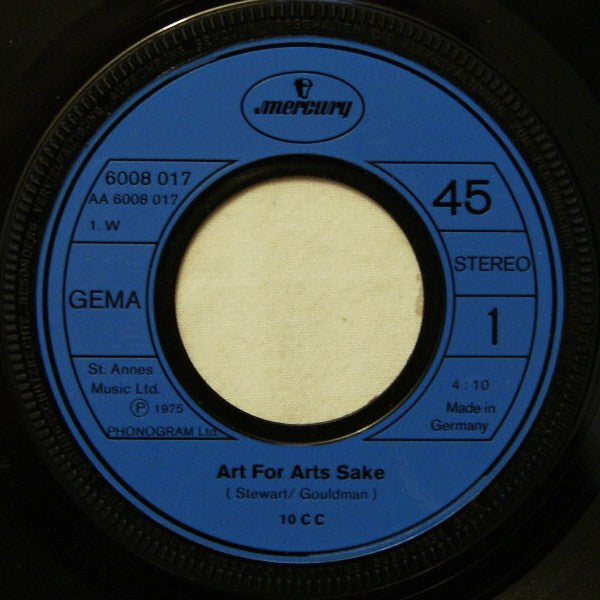 10cc : Art For Arts Sake (7", Single)
