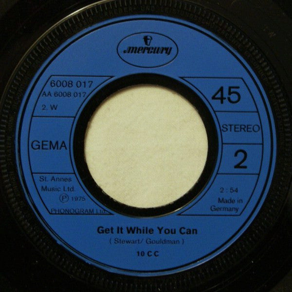 10cc : Art For Arts Sake (7", Single)