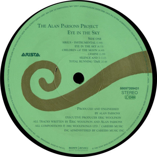 The Alan Parsons Project : Eye In The Sky (LP, Album, RE, RM)