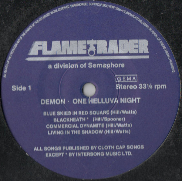 Demon (4) : One Helluva Night - Live In Germany (2xLP, Album)