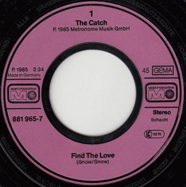 The Catch : Find The Love (7", Single)