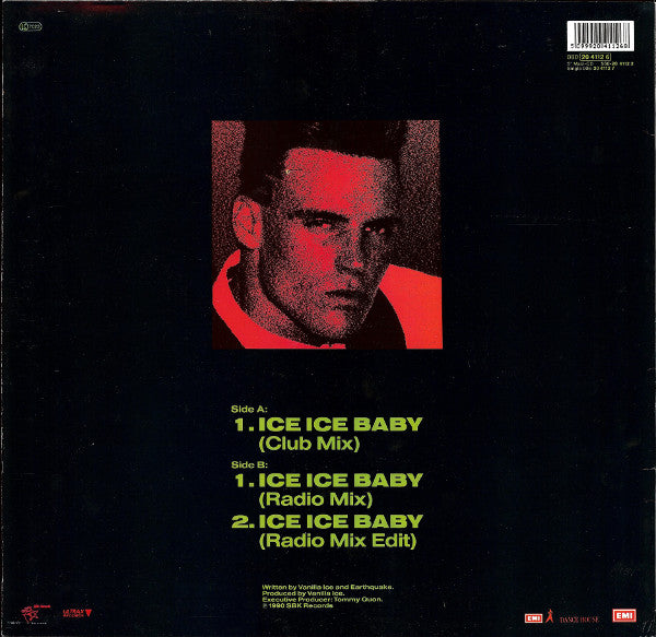 Vanilla Ice : Ice Ice Baby (12", Maxi)