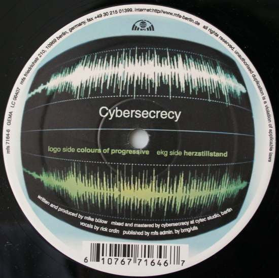 Cybersecrecy : Herzstillstand /  Colours Of Progressive (12")