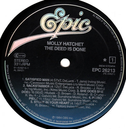 Molly Hatchet : The Deed Is Done (LP, Album)