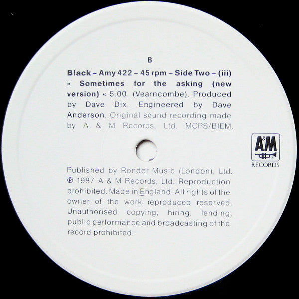 Black (2) : Paradise (12", Single)