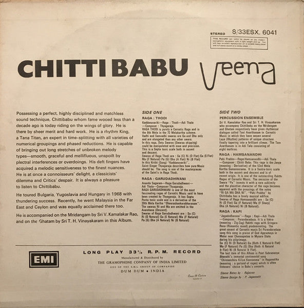 Chitti Babu : Veena (LP, Album)