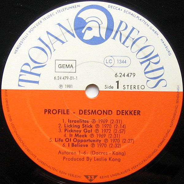 Desmond Dekker : Profile (LP, Comp)