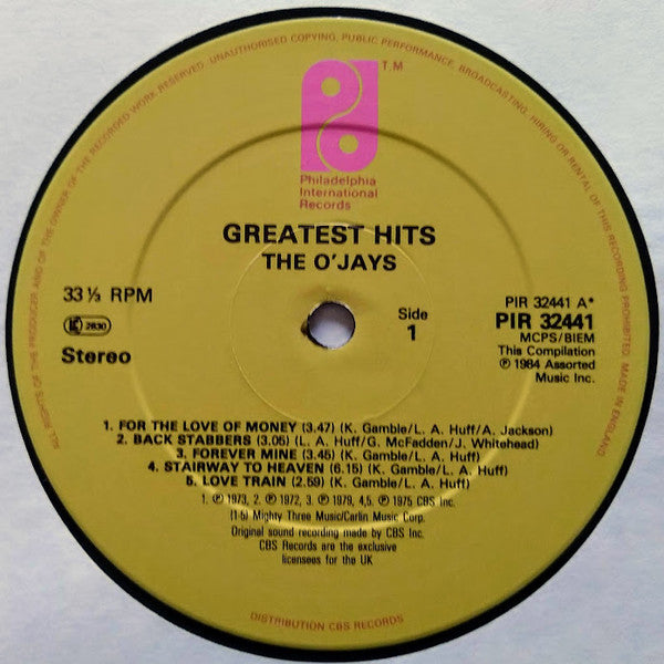 The O'Jays : Greatest Hits (LP, Comp)