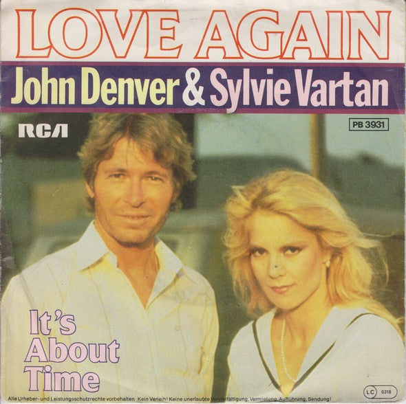 John Denver & Sylvie Vartan : Love Again (7", Single)