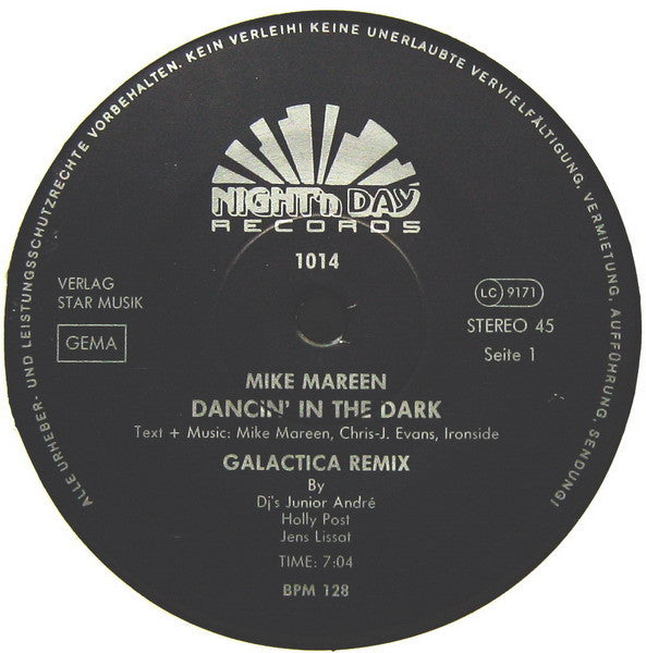 Mike Mareen : Dancing In The Dark (Galactica Remix) (12")