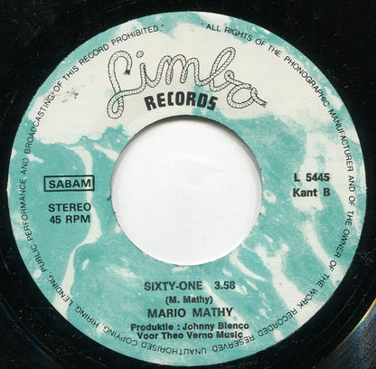 Mario Mathy : Liberty (7", Single)