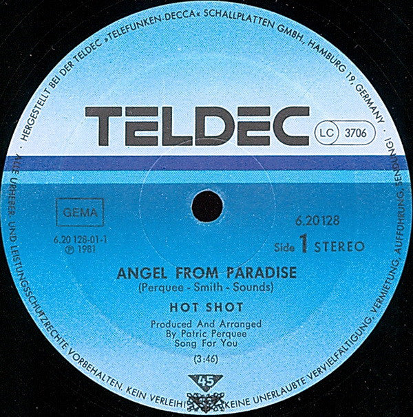 Hot Shot (2) : Angel From Paradise  (12", Single)