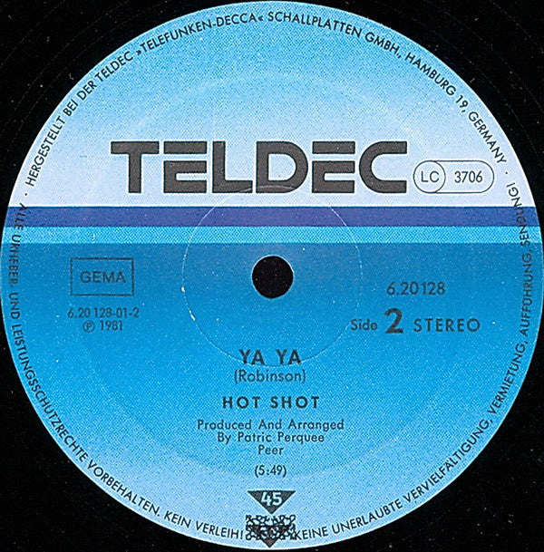 Hot Shot (2) : Angel From Paradise  (12", Single)