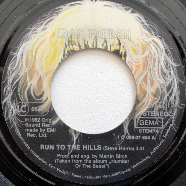 Iron Maiden : Run To The Hills (7", Single)