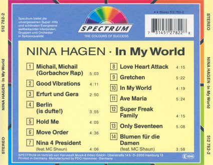 Nina Hagen : In My World (CD, Comp)