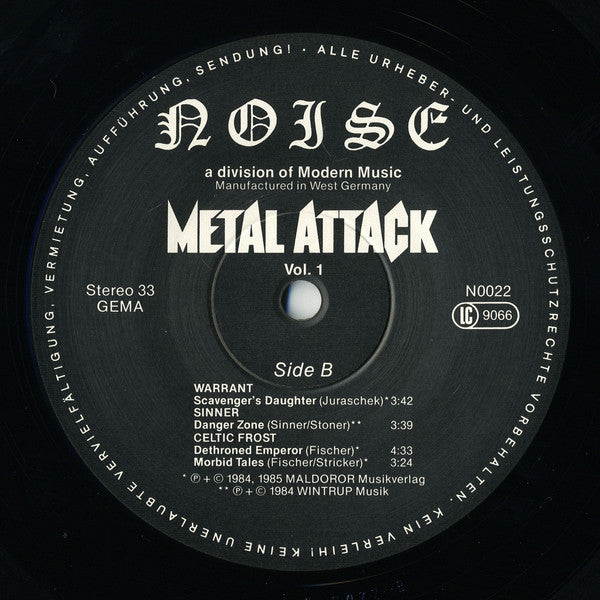 Various : Metal Attack Vol. 1 (LP, Comp, RP)