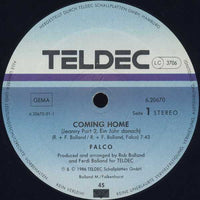 Falco : Coming Home (Jeanny Part 2, Ein Jahr Danach) (12", Maxi)