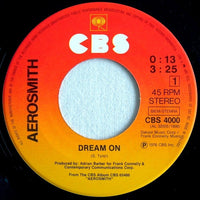 Aerosmith : Dream On (7", Single, RE)