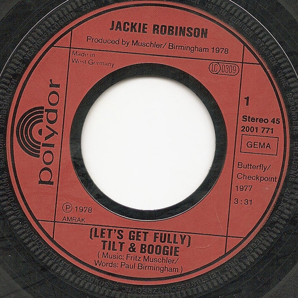 Jackie Robinson : Tilt & Boogie (7", Single)
