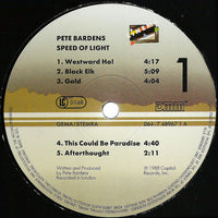 Pete Bardens* : Speed Of Light (LP, Album)