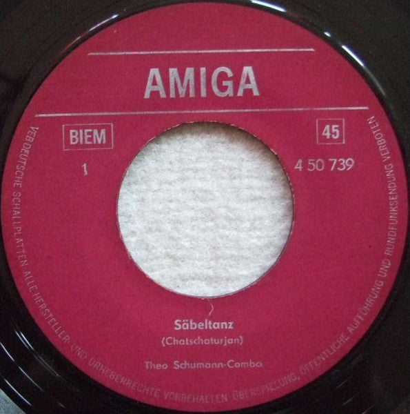 Theo Schumann Combo : Säbeltanz / Der Schwarze Zug (7", Single, Mono)
